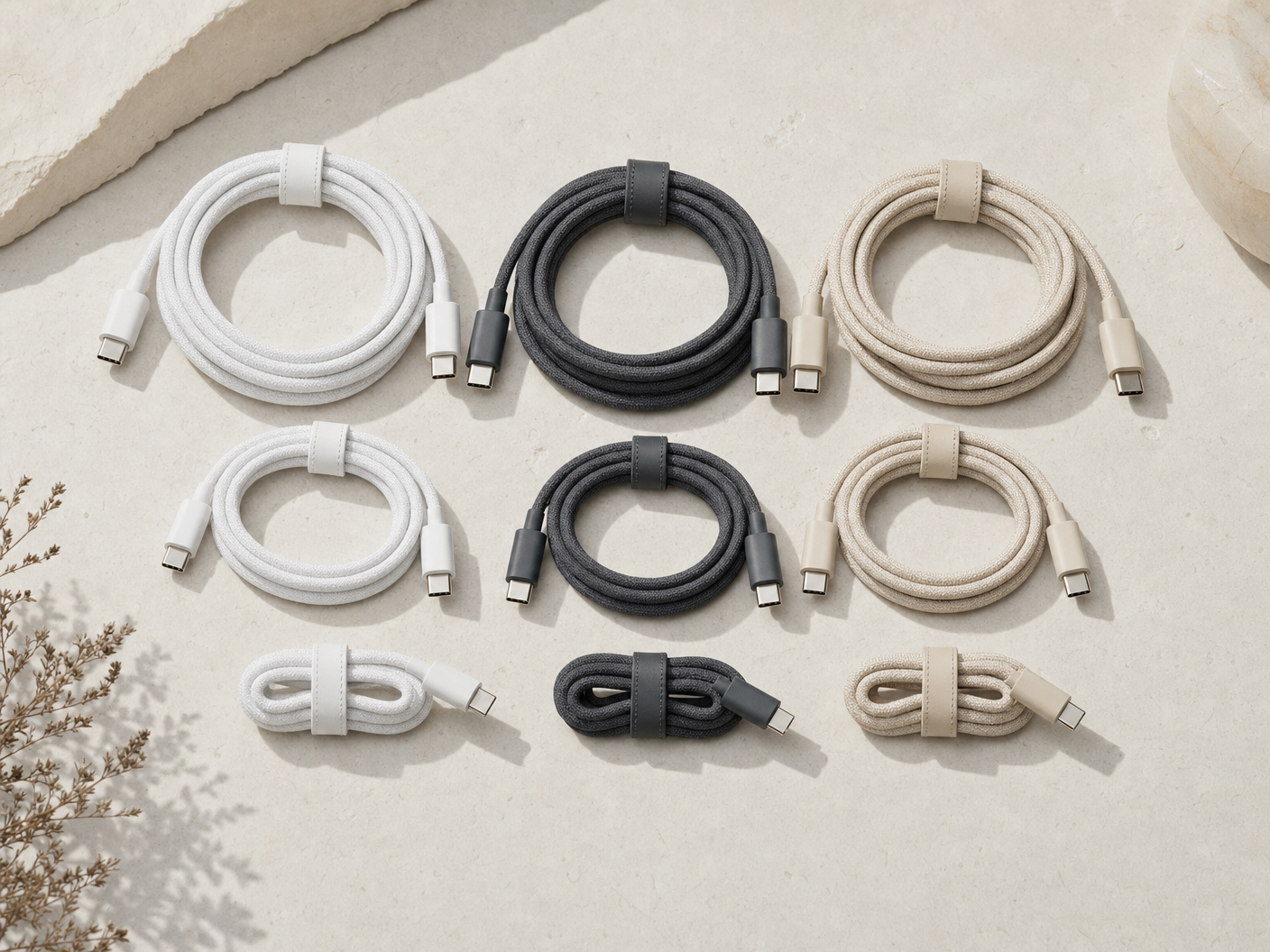 Braided USB-C Cable Set